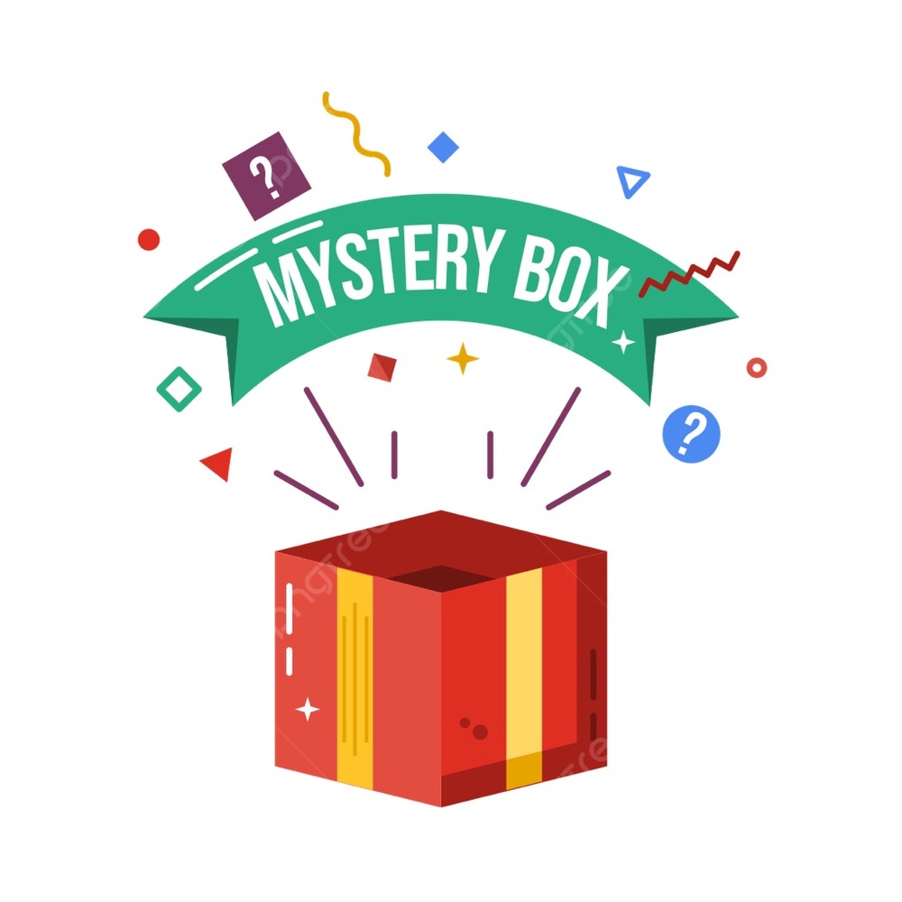 Mystery Box with Red and Yellow Design